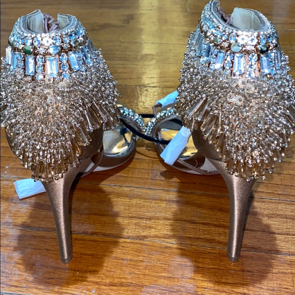 Badgley beaded heels NT